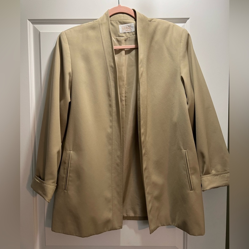 Vintage tan oversized blazer